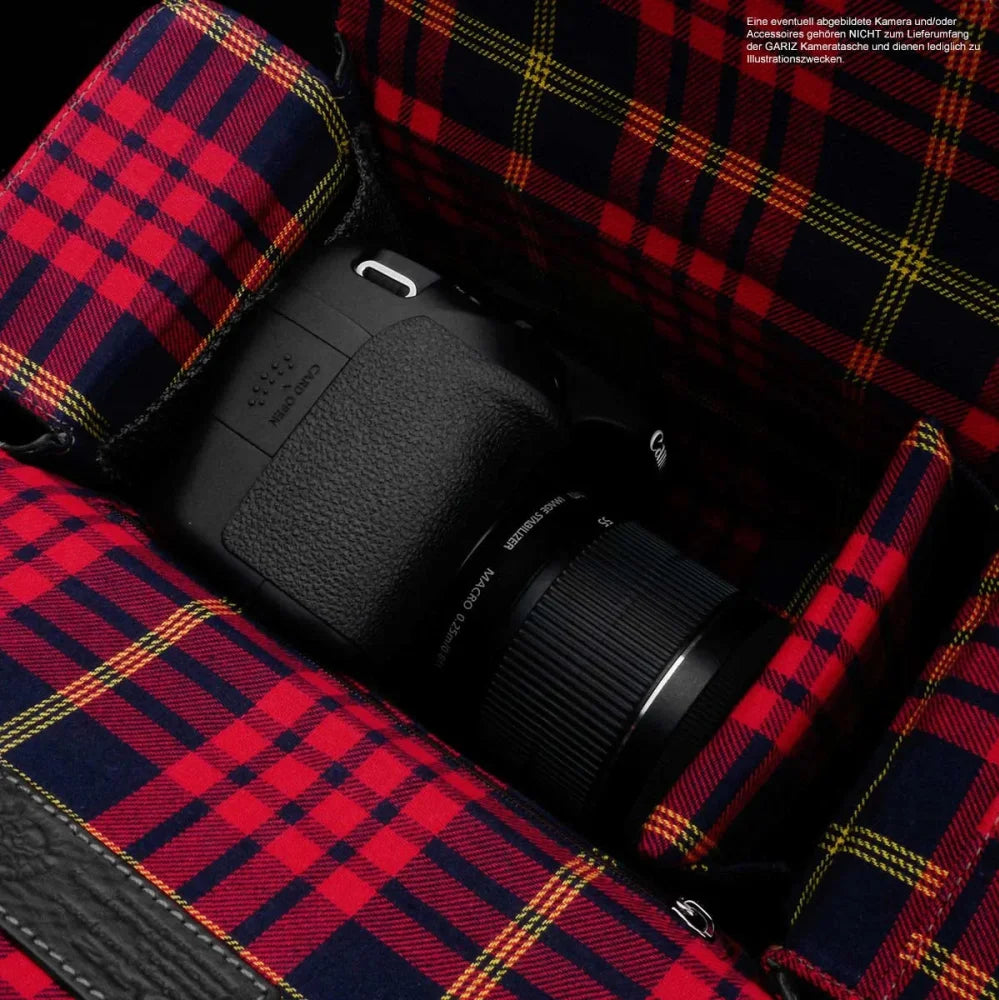 Fototaschen | Leder, Schwarz | Gariz Design | Kleine Fototasche Aus Leder Für Systemkameras & Spiegelreflex | Schwarz | Gariz