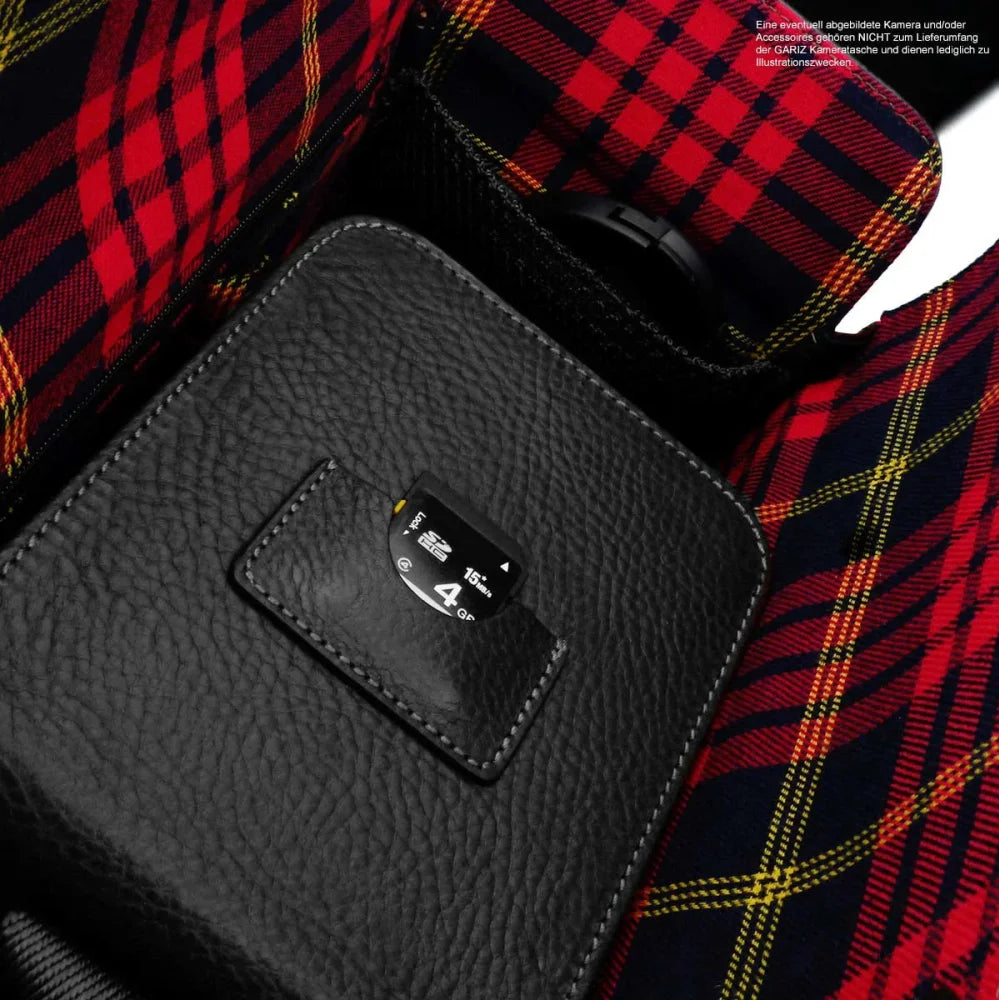 Fototaschen | Leder, Schwarz | Gariz Design | Kleine Fototasche Aus Leder Für Systemkameras & Spiegelreflex | Schwarz | Gariz