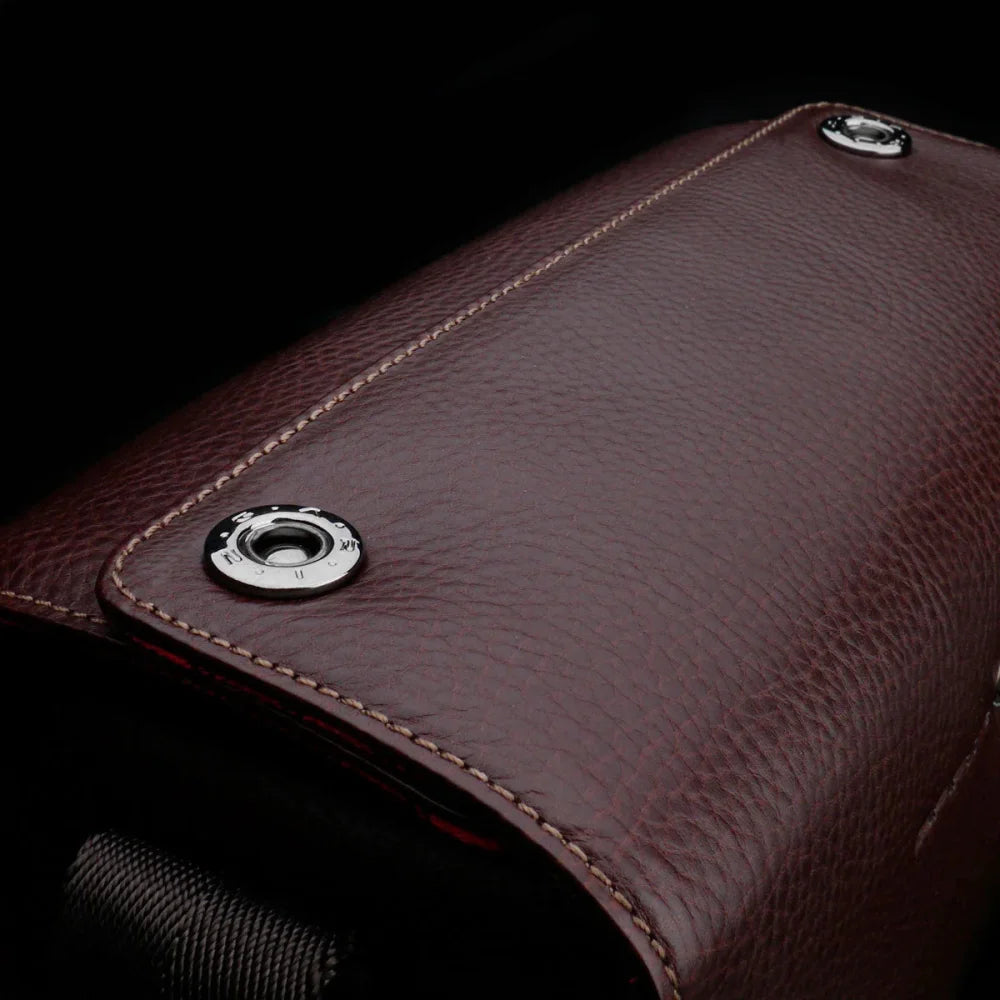 Fototaschen | Dunkelbraun, Leder | Gariz Design | Kleine Kameratasche Für Systemkamera | Leder Im Vintage Design | Braun | Gariz
