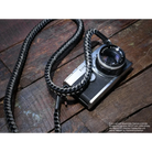 Kameragurte | Leder, Schwarz | Barton 1972 | Leder Kameragurt | Barton1972 | Geflochten | Schwarz Grau | Handgefertigt |105cm