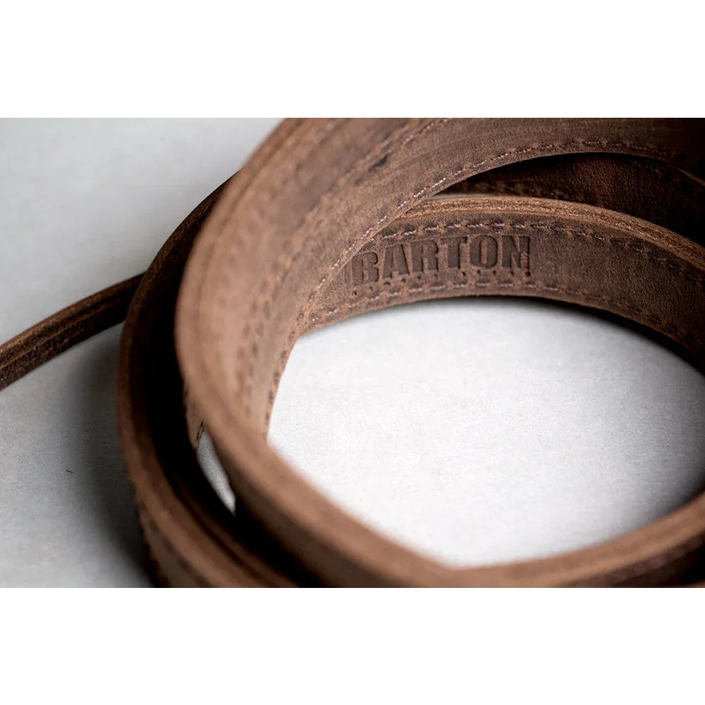 Kameragurte | Dunkelbraun, Leder | Barton 1972 | Retro Kameragurt Aus Leder | Design Für Flachösen | Barton 1972 | Vintage Braun