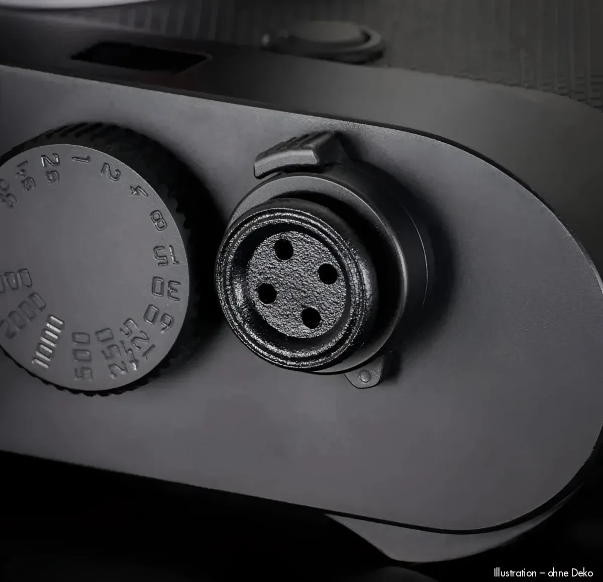 Rock n Roll Camera Straps And Bags Auslöseknöpfe | Auslöseknopf in Schwarz | Knopf Design aus Messing | Z.b. für Leica m & Fuji x