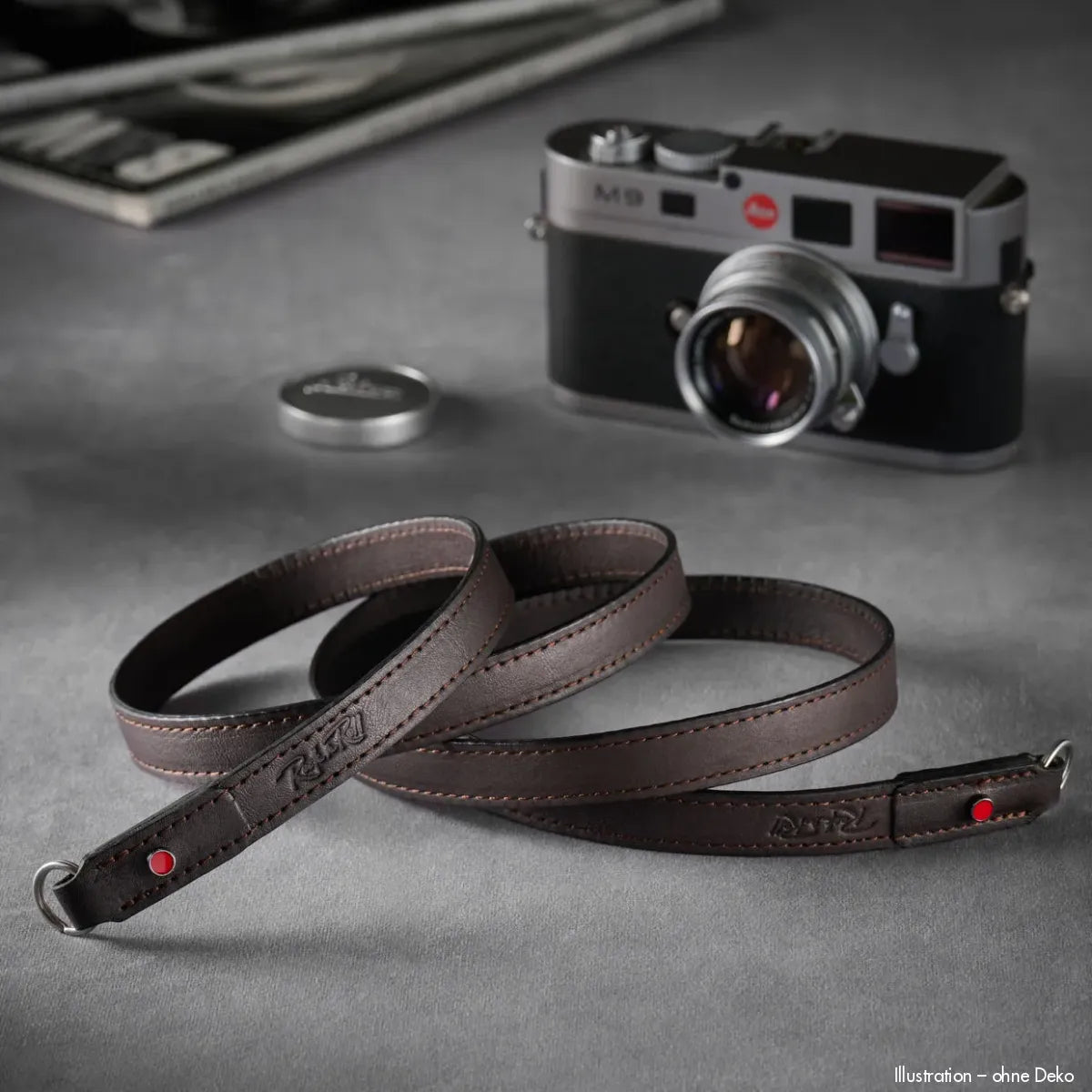 Rock n Roll Camera Straps And Bags Kamerazubehör Speziell für Leica | Dunkelbrauner Kameragurt aus Leder von | Z.b.für m | 125cm