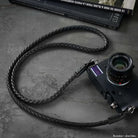 Rock n Roll Camera Straps And Bags Kamerazubehör Speziell für Leica | Geflochtener Leder Kameragurt von | Schwarz 100cm | Z.b. m und q