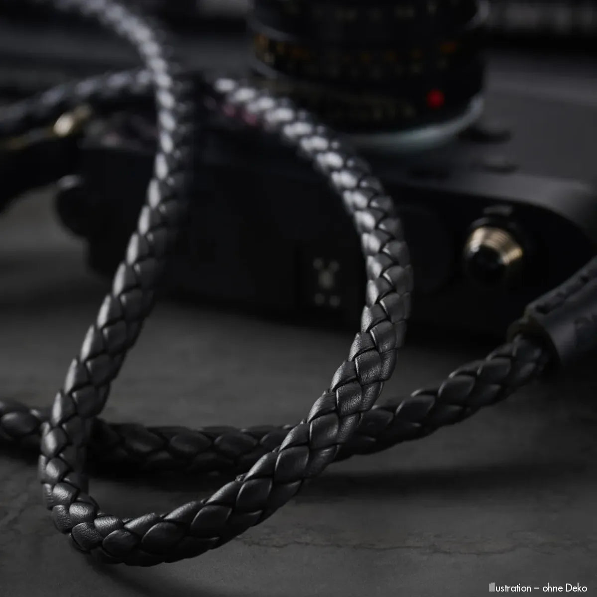 Rock n Roll Camera Straps And Bags Kamerazubehör Speziell für Leica | Geflochtener Leder Kameragurt von | Schwarz 100cm | Z.b. m und q