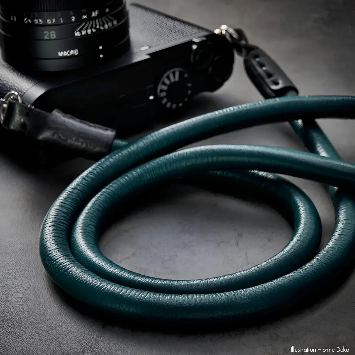 Rock n Roll Camera Straps And Bags Kameragurte | Kamera Schultergurt aus Nappaleder und Seil in Dunkelgrün von n | Z.b. für Fuji & Leica