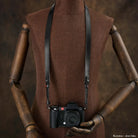 Rock n Roll Camera Straps And Bags Kameragurte | Kamera Schultergurt in Glanz Schwarz | Leder | Z.b.für Leica Sl Serie | 100cm