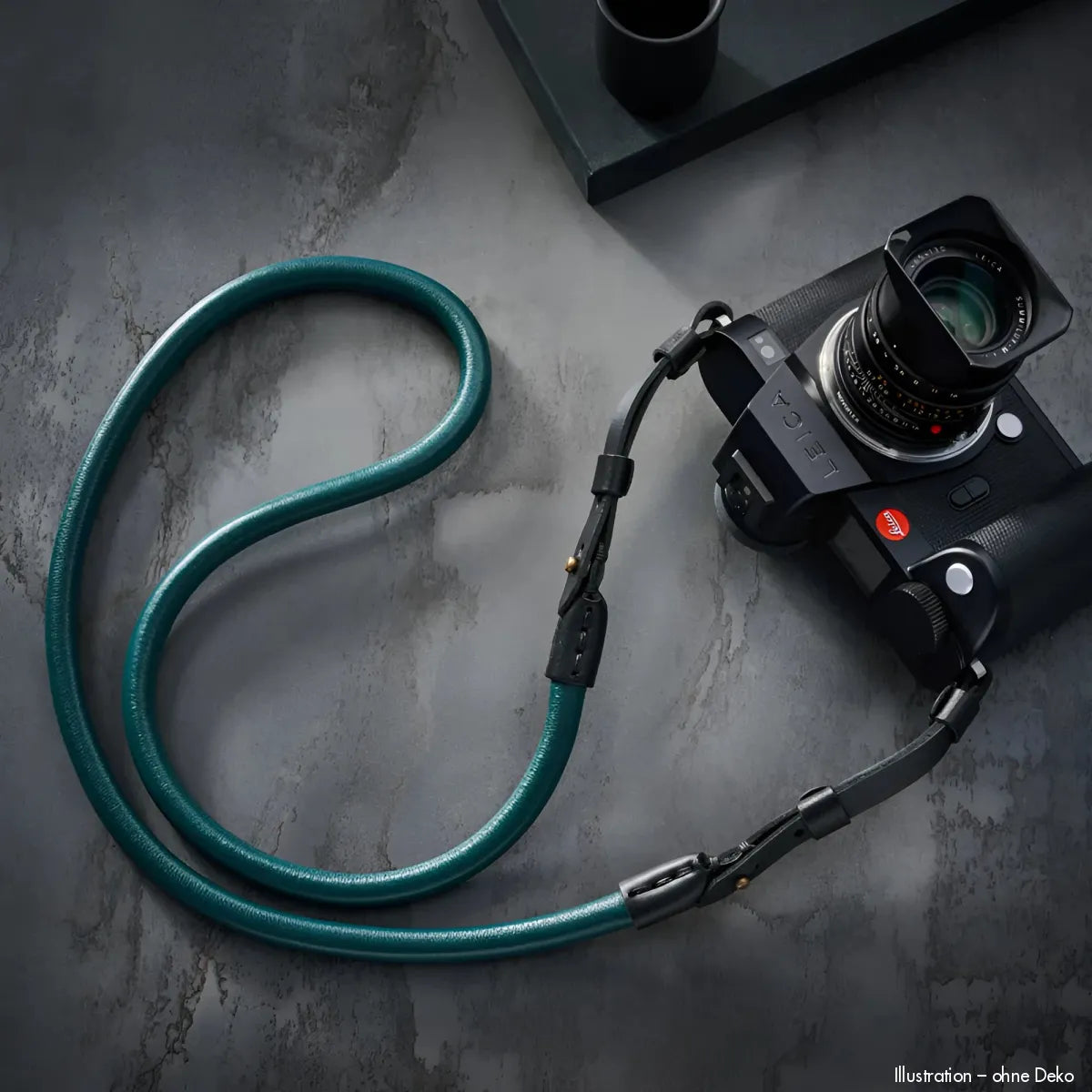 Rock n Roll Camera Straps And Bags Kameragurte | Kamera Tragegurt von n aus Nappaleder in Smaragdgrün für Leica Sl und S-serie | 100cm