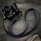 Rock n Roll Camera Straps And Bags Kameragurte | Kameragurt aus Blauem Nappaleder in Schlangenleder Design Passend für Leica Sl von - 125cm