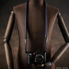 Rock n Roll Camera Straps And Bags Kameragurte | Kameragurt aus Blauem Nappaleder in Schlangenleder Design Passend für Leica Sl von - 125cm