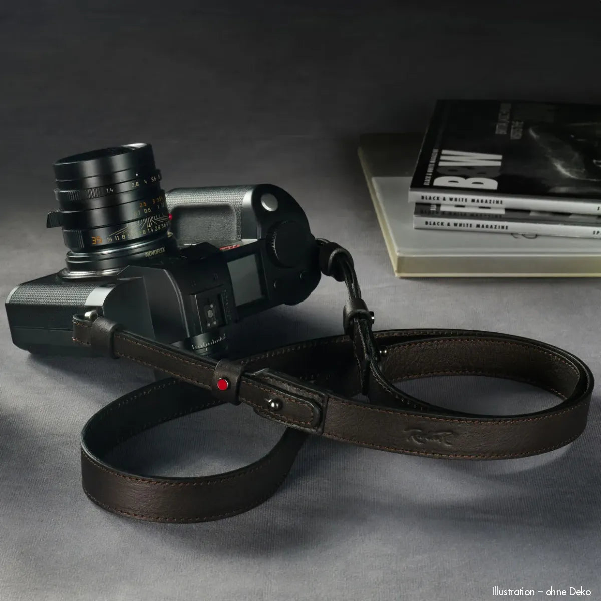 Rock n Roll Camera Straps And Bags Kamerazubehör Speziell für Leica | Kameragurt Leder Dunkelbraun | 125cm | Z.b.für Sl3