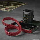 Rock n Roll Camera Straps And Bags Kamerazubehör in Schwarz und Rot | Kameragurt aus Leder Bzw. Weinrot von für Systemkameras 125cm
