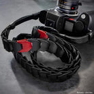 Rock n Roll Camera Straps And Bags Kameragurte | Kameragurt aus Leder in Schwarz Rot für Leica Sl3 Sl2 Usw. | Handgefertigt von n | 100cm