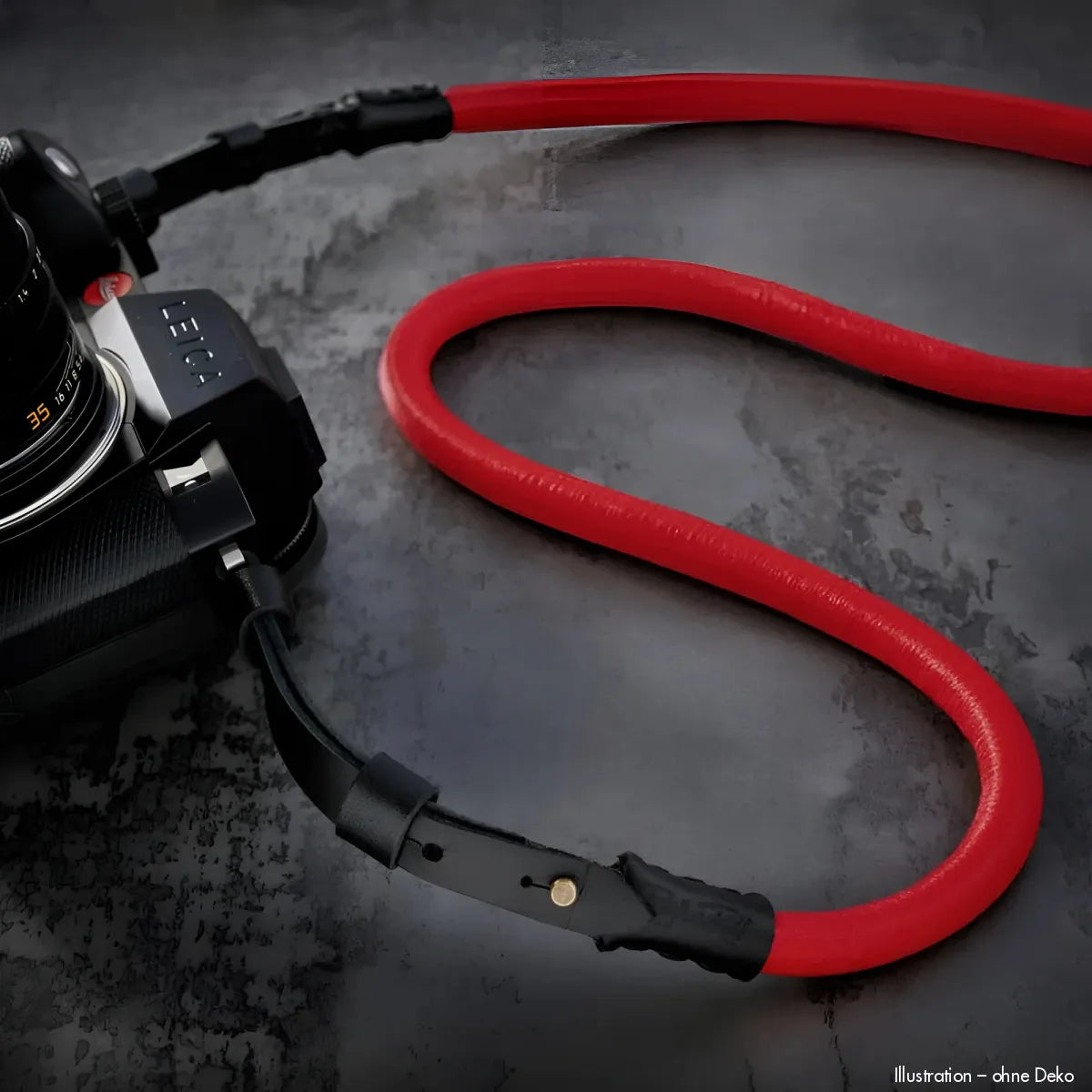 Rock n Roll Camera Straps And Bags Kameragurte | Kameragurt aus Nappaleder und Seil in Rot von n für Leica Sl Modelle | 100cm