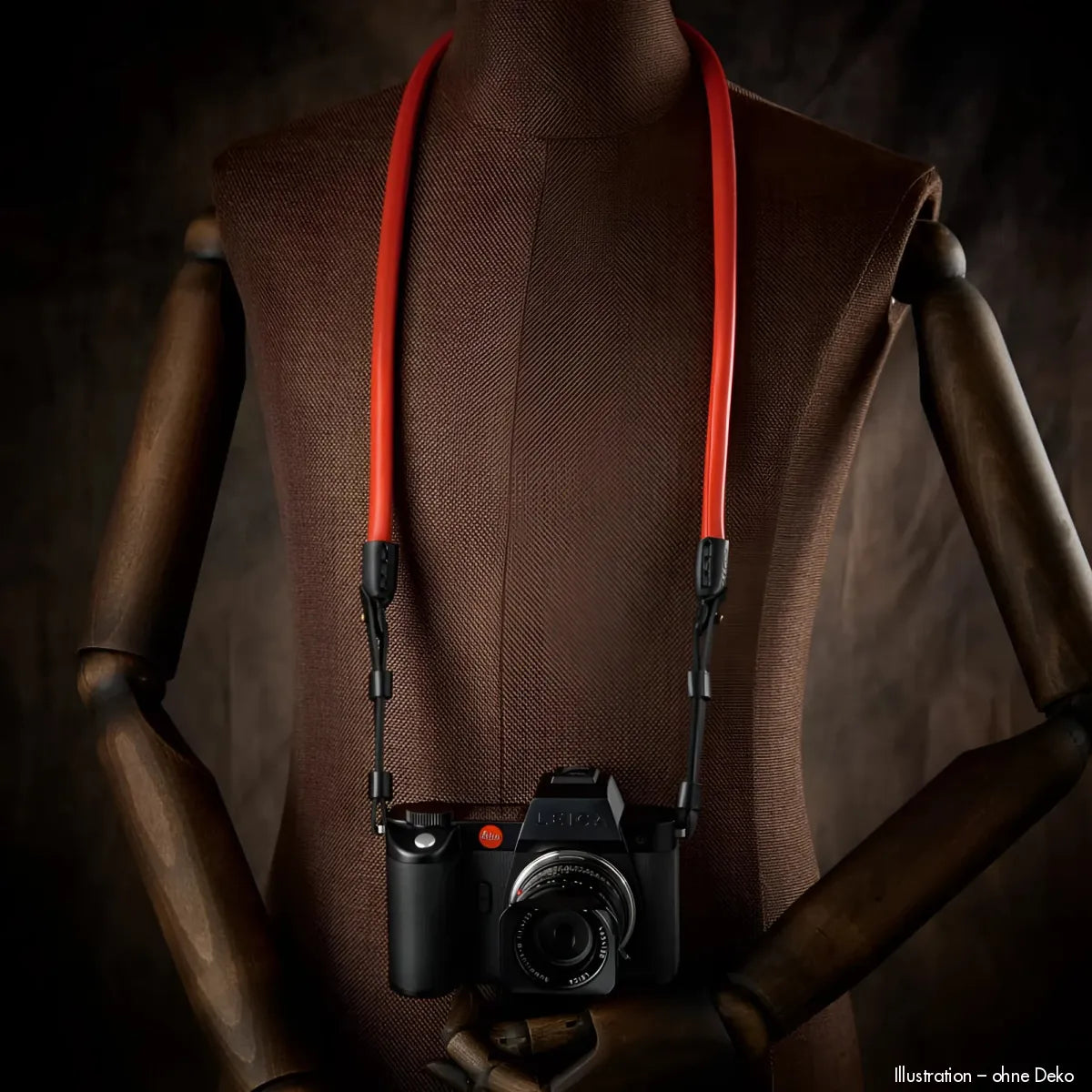 Rock n Roll Camera Straps And Bags Kameragurte | Kameragurt aus Nappaleder und Seil in Rot von n für Leica Sl Modelle | 100cm