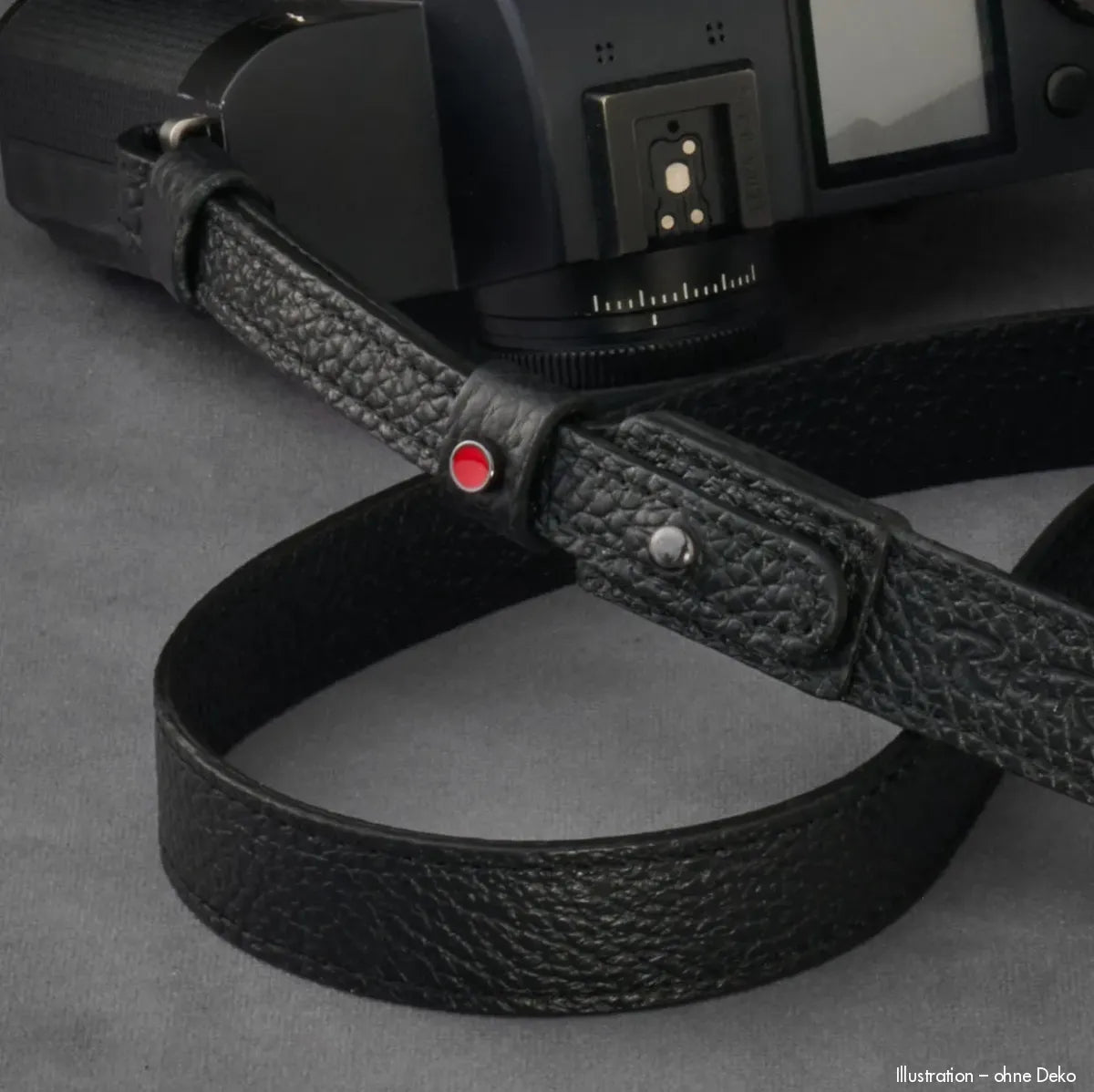 Rock n Roll Camera Straps And Bags Kameragurte | Kameragurt aus Schwarzem Leder von | U.a.für Leica Sl2 s | 100cm