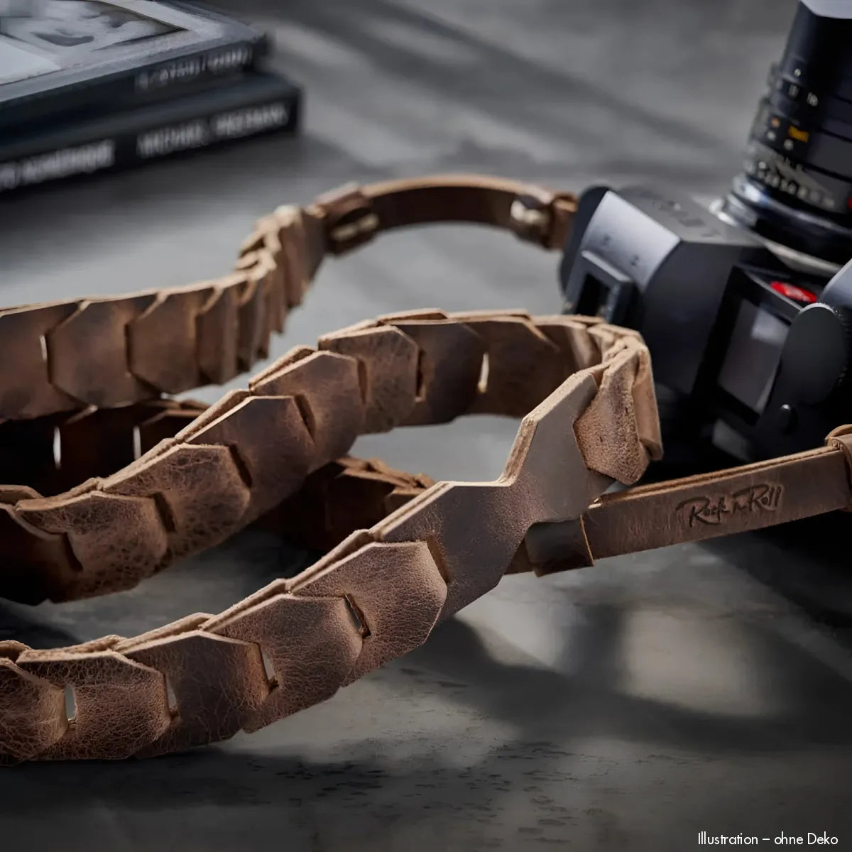 Rock n Roll Camera Straps And Bags Kameragurte | Kameragurt in Vintage Braunem Leder von | Speziell für Leica Sl Modelle | 100cm