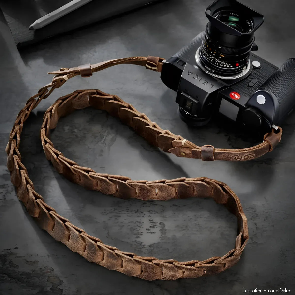 Rock n Roll Camera Straps And Bags Kameragurte | Kameragurt in Vintage Braunem Leder von | Speziell für Leica Sl Modelle | 100cm