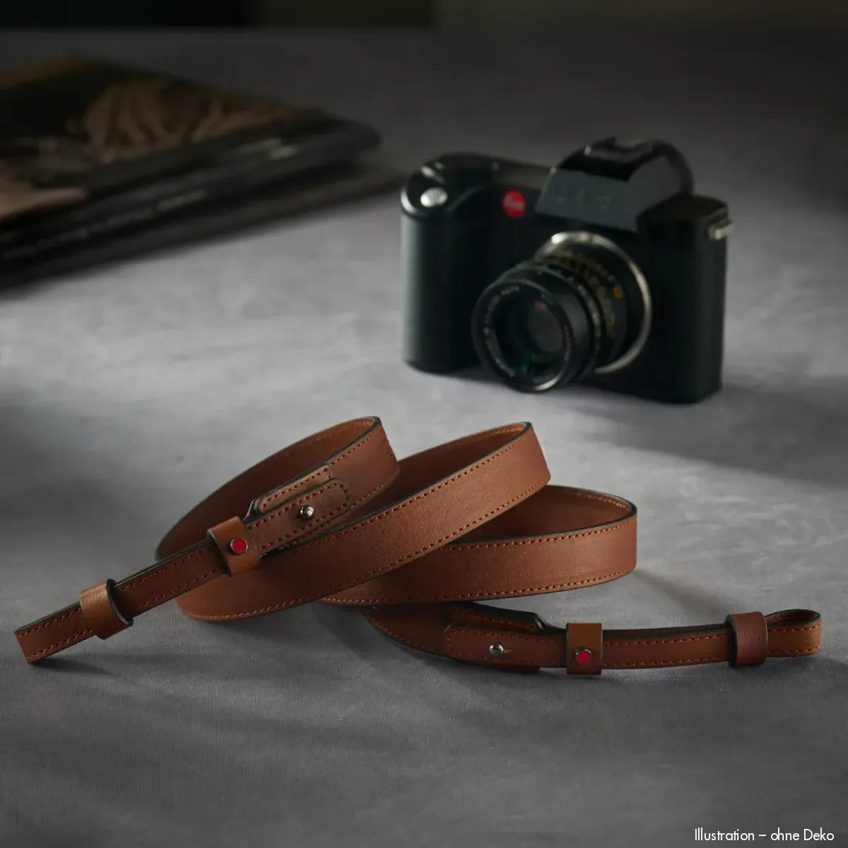 Rock n Roll Camera Straps And Bags Kamerazubehör Speziell für Leica | Kameragurt Leder in Cognac Hellbraun Sl Serie | 125cm
