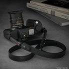 Rock n Roll Camera Straps And Bags Kameragurte | Kameragurt Leder | Schwarz | 125cm | von | U.a.für Leica Sl2