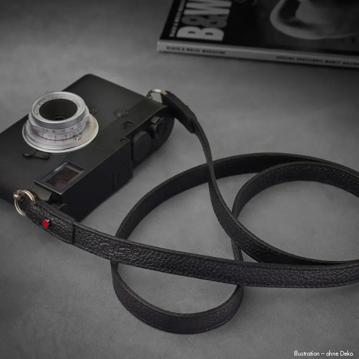 Rock n Roll Camera Straps And Bags Kamerazubehör Speziell für Leica | Kameragurt von | Schwarzes Leder | Z.b.für M11 | 100cm