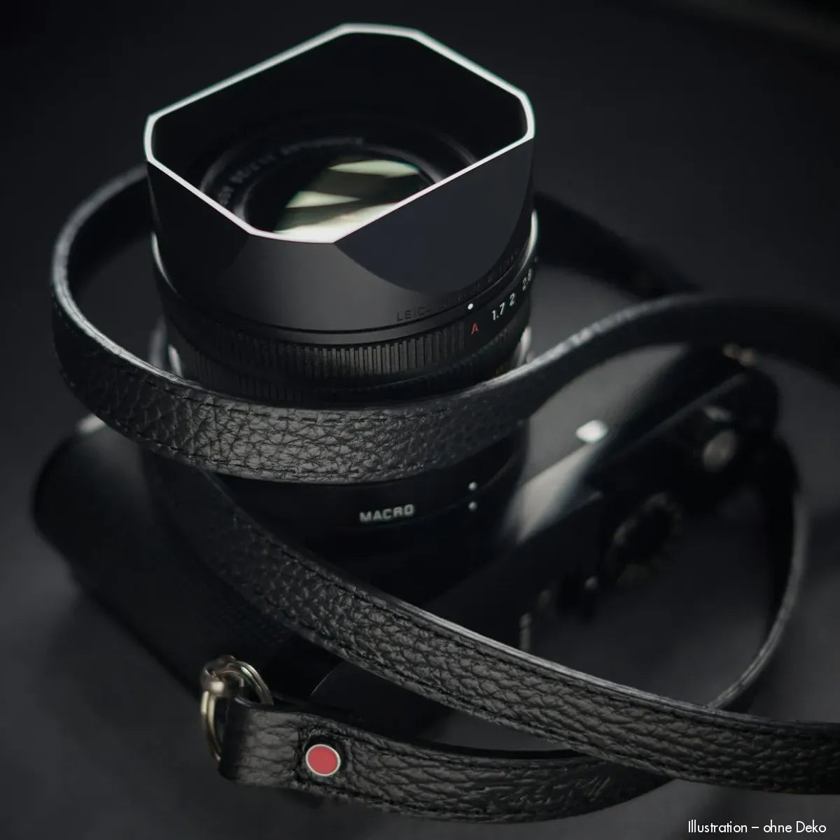 Rock n Roll Camera Straps And Bags Kamerazubehör Speziell für Leica | Kameragurt von | Schwarzes Leder | Z.b.für M11 | 100cm