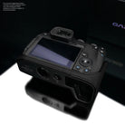 Gariz Design Half Case Bereitschaftstasche | Canon - Leder - Schwarz | Kameratasche Für Canon Eos R8 & Eos Rp Vollformatkamera | Leder