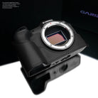 Gariz Design Half Case Bereitschaftstasche | Canon - Leder - Schwarz | Kameratasche Für Canon Eos R8 & Eos Rp Vollformatkamera | Leder