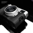 Gariz Design Half Case Bereitschaftstasche | Kameratasche Für Fujifilm X100vi | Italienisches Leder In Schwarz | Gariz Design