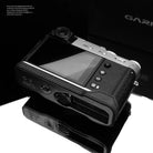Gariz Design Half Case Bereitschaftstasche | Kameratasche Für Fujifilm X100vi | Italienisches Leder In Schwarz | Gariz Design
