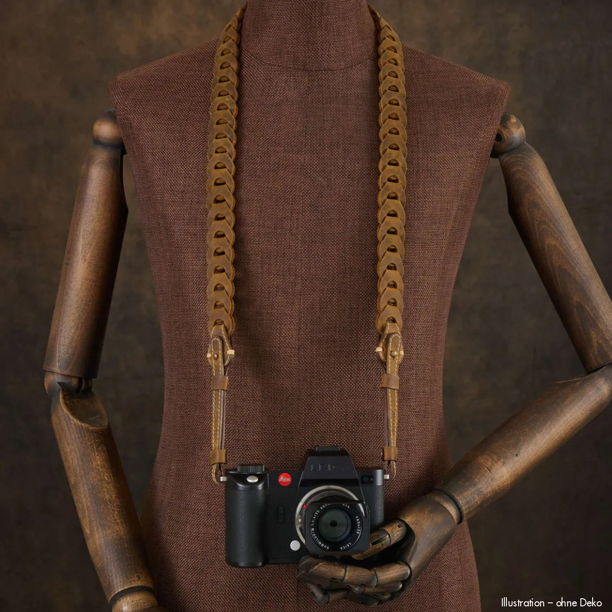 Rock n Roll Camera Straps And Bags Kameragurte | Leder Kamera Schultergurt | Tabakbraun | 125cm | für Leica Sl3 Sl2 Sl Etc.