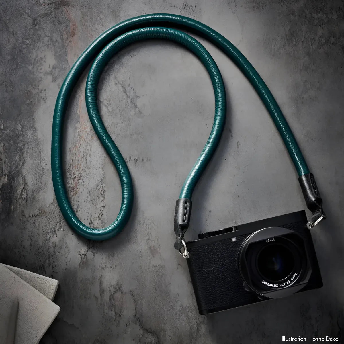 Rock n Roll Camera Straps And Bags Kameragurte | Leder Kameragurt aus Nappa in Smaragdgrün von n Z.b. für Systemkameras | 125cm