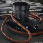 Rock n Roll Camera Straps And Bags Kamerazubehör Speziell für Leica | Leder Kameragurt Geflochten von | Braun 125cm | Z.b. M11 Q3