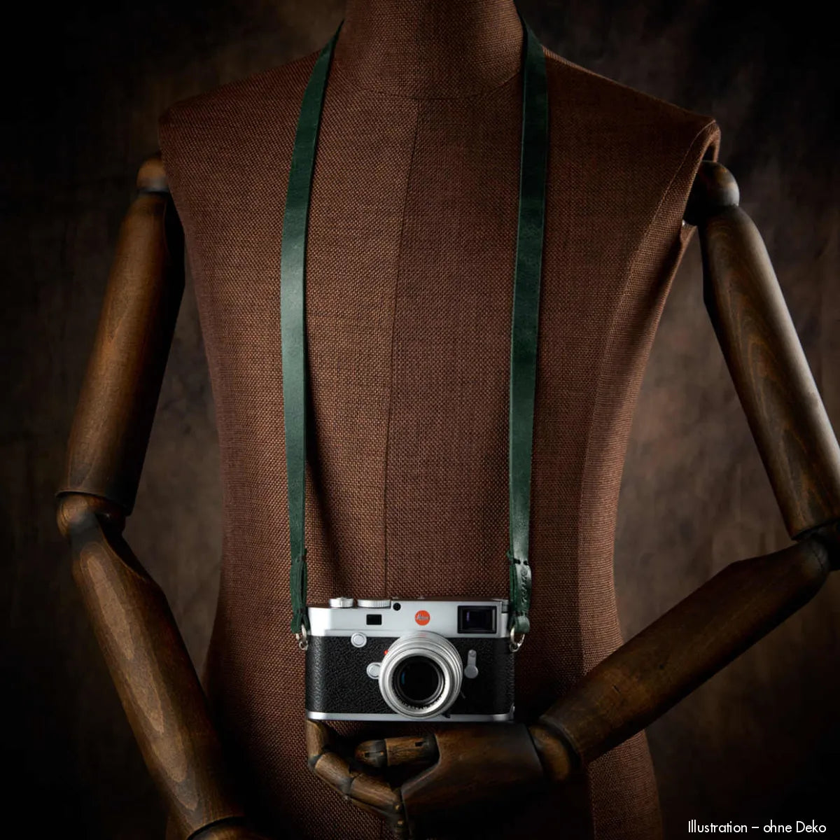 Rock n Roll Camera Straps And Bags Kameragurte | Leder Kameragurt in Antik Grün von für Z.b. Fujifilm X100vi | 125cm