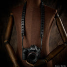 Rock n Roll Camera Straps And Bags Kameragurte | Leder Kameragurt in Schwarz für Systemkameras | Z.b. an Canon Eos R-serie | 125cm
