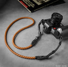 Rock n Roll Camera Straps And Bags Kameragurte | Leder Kameragurt von Geflochten | Hellbraun Bzw. Tan | für Z.b. Leica Sl3 | 125cm