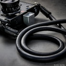 Rock n Roll Camera Straps And Bags Kameragurte | Nappa Leder Kameragurt mit Seil-kern von für Z.b. Leica m | Schwarz | 125cm