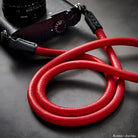 Rock n Roll Camera Straps And Bags Kameragurte | Roter Kamera Tragegurt aus Nappaleder und Seil von n für Z.b. Leica q Serie | 125cm