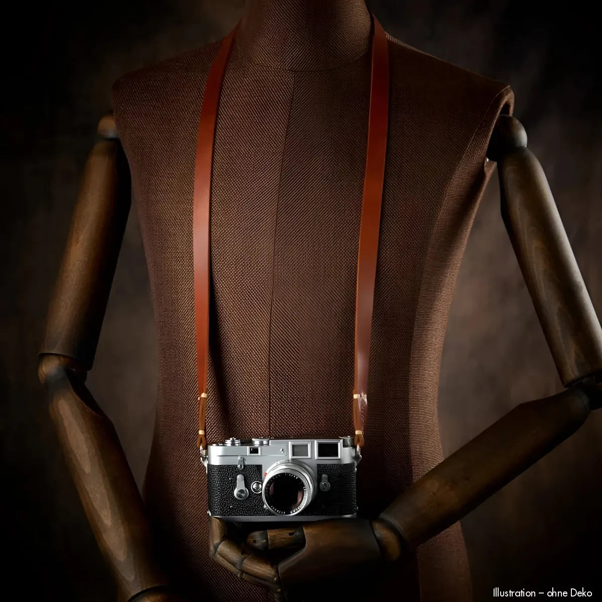 Rock n Roll Camera Straps And Bags Kameragurte | Schmaler Kameragurt aus Braunem Leder von für Z.b. Fuji & Sony Systemkameras | 125cm