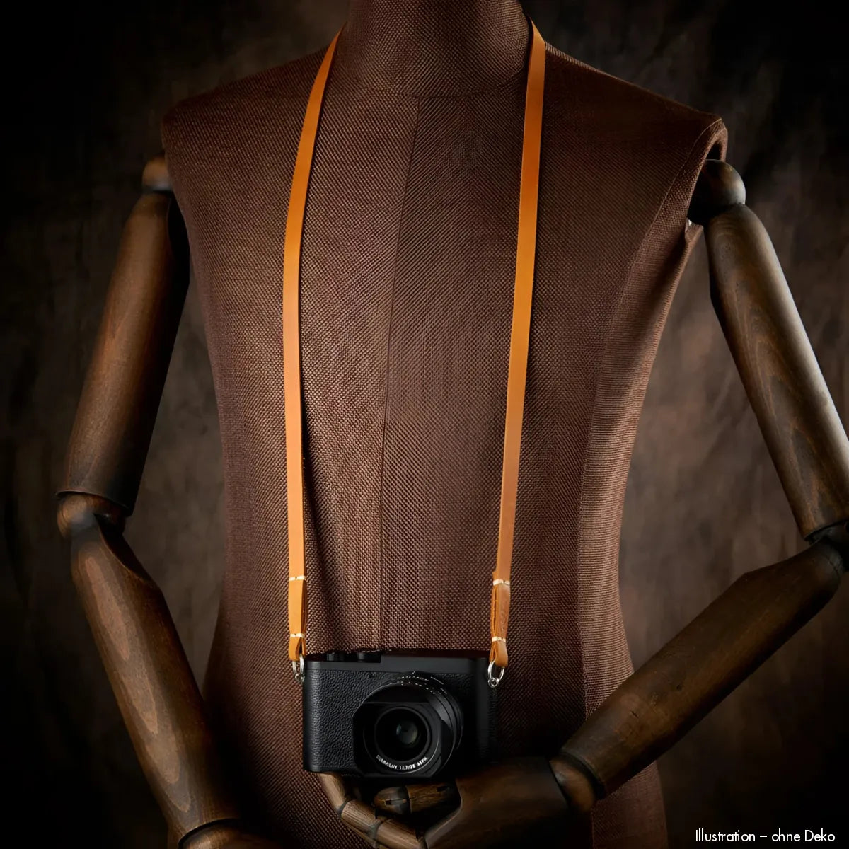 Rock n Roll Camera Straps And Bags Kameragurte | Schmaler Leder Kameragurt in Vintage Tan | Passend an Fuji Systemkameras U.a. | 125cm