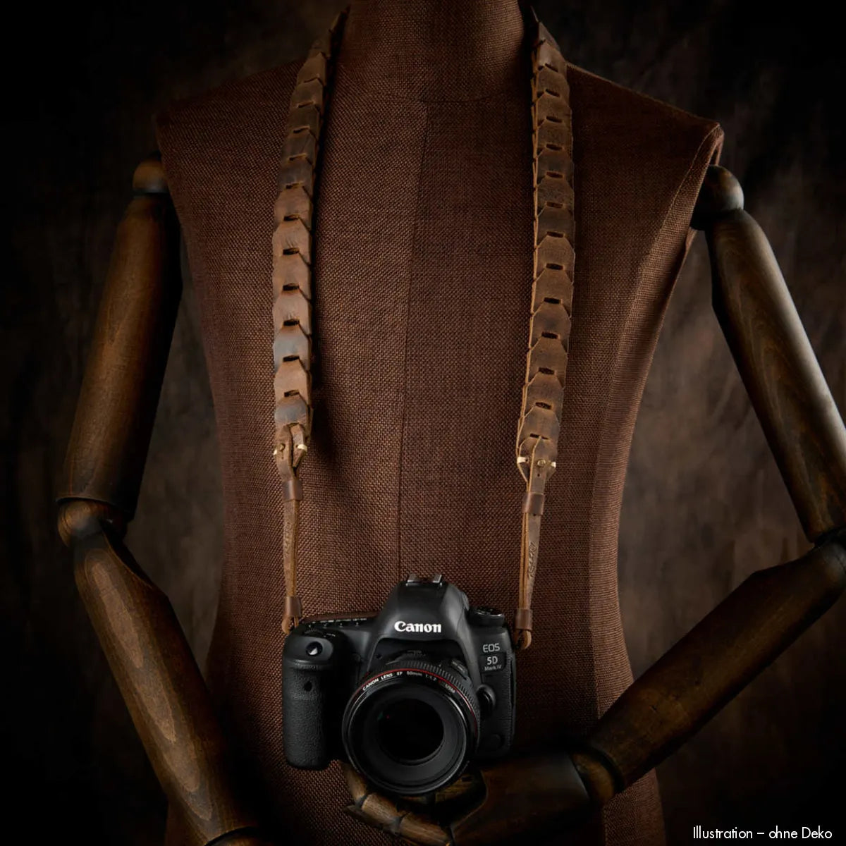 Rock n Roll Camera Straps And Bags Kameragurte | Tragegurt für Kameras aus Vintage Braunem Leder von Rocknroll Z.b. Sony Vlog Cinema 125cm
