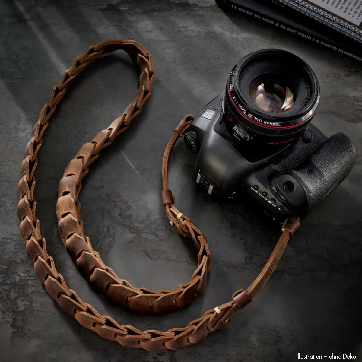 Rock n Roll Camera Straps And Bags Kameragurte | Tragegurt für Kameras aus Vintage Braunem Leder von Rocknroll Z.b. Sony Vlog Cinema 125cm