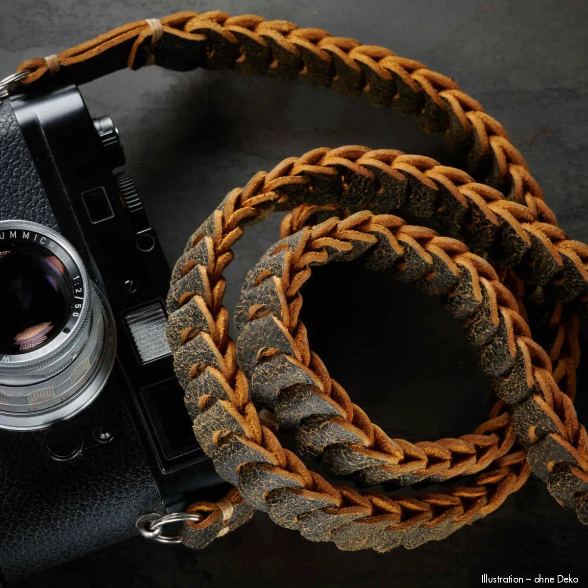 Rock n Roll Camera Straps And Bags Kameragurte | Vintage Kameragurt aus Englischem Leder in Distressed Dunkelbraun von n | 100cm