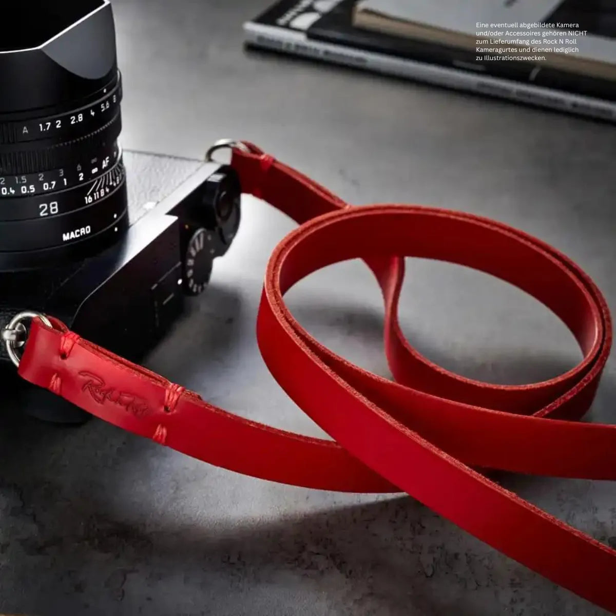 Vintage Leder Kameragurt in Rot von Rock n Roll Camera Straps and Bags ...