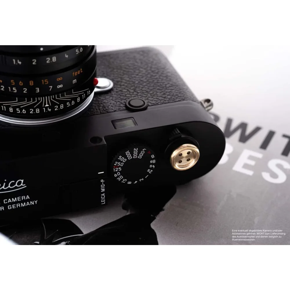 Auslöseknöpfe | Gelb / Gold, Messing | Rock n Roll Camera Straps And Bags | Auslöseknopf Aus Messing | Knopf Design In Gold | Rock n Roll