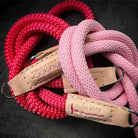 Kameragurte | Leder, Rosa / Pink, Seil | Sailor Strap | Camera Strap Aus Seil Und Feinstem Leder | Fuchsia Rot | Handmade In Warschau
