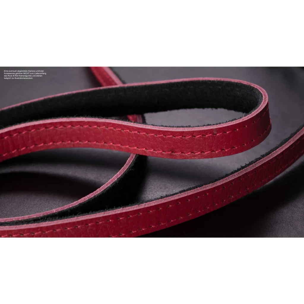 Kameragurte | Leder, Schwarz Und Rot | Rock n Roll Camera Straps And Bags | Design Kameragurt Aus Leder In Rot Und Schwarz | Rock n Roll