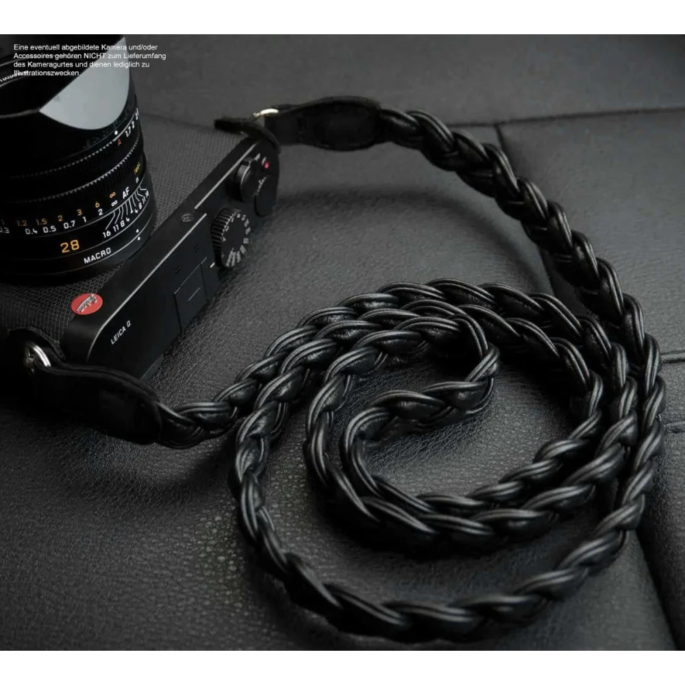 Kameragurte | Leder, Schwarz | Rock n Roll Camera Straps And Bags | Design Kameragurt Aus Nappaleder In Schwarz Von Rock n Roll Camera