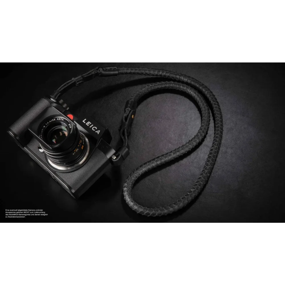 Kameragurte | Leder, Schwarz | Rock n Roll Camera Straps And Bags | Design Kameragurt Für Leica Sl2 Sl s Aus Nappaleder | Rock n Roll Straps