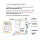 Handschlaufe | Dunkelbraun, Leder | Gariz Design | Ergonomische Gariz Leder Handschlaufe / Trageriemen / Trageschlaufe At-hg2/abr